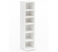 Bibliothèque FineBuy SV51375 6 compartiments 21x91x20cm - Blanc