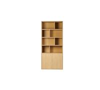 Bibliothèque finition bois clair chêne L92 cm NAGANO