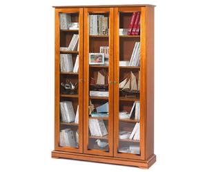 Bibliothèque FLORIE merisier 3 portes