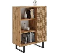 Bibliothèque Fondi pieds métal Beige G