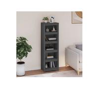 Bibliothèque Gris 50x35x154 cm Bois de pin massif821716