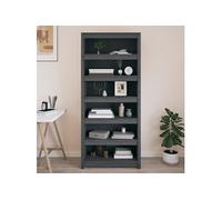 vidaXL Bibliothèque - Gris