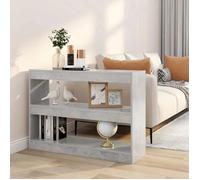 vidaXL Bibliothèque Séparateur de pièce Gris béton 100x30x72 cm Mélamine style classique