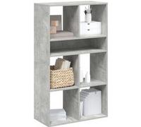 vidaXL Bibliothèque Gris béton 66x31x112 cm Bois d'ingénierie, Armoire de Rangement, étagère de Rangement, unité de rayonnage, étagère à Livres