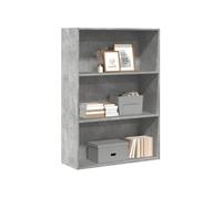 vidaXL Bibliothèque Gris béton 80x30x114 cm Bois d'ingénierie, étagère, étagère à Livres, Support de Livre, Armoire de Rangement, étagère de Rangement