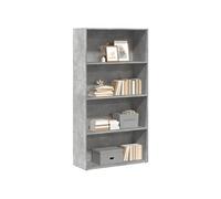 Bibliothèque gris béton 80x30x152 cm bois d'ingénierie857943