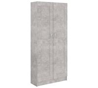 Bibliothèque Gris béton 82,5x30,5x185,5 cm Bois d ingénierie