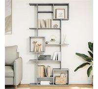 vidaXL Bibliothèque Gris béton 92x29x188 cm Bois d'ingénierie, bibliothèque, étagère à Livres, étagère, Armoire de Rangement, étagère de Rangement