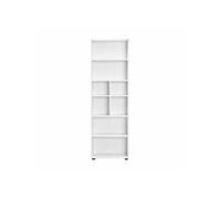 - Bibliothèque haute 6 niveaux ouverts LIGNEA - Blanc - Lignea