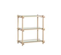 Bibliothèque HAY Woody Shelving 2.0, Petit , Blanc Amande/verre
