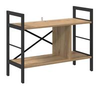 Bibliothèque industrielle - vidaXL - Chêne artisanal - Bois d'ingénierie - 75x30x58,5 cm - 3 étagères