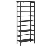 Bibliothèque industrielle - vidaXL - Chêne noir - Bois d'ingénierie - 60x29,5x149 cm - 4 étagères - Cadre robuste