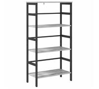 Bibliothèque industrielle - vidaXL - Gris sonoma - Bois d'ingénierie - 60x29,5x115 cm - 3 étagères - Cadre robuste