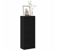 Bibliothèque intérieure - vidaXL - Étagère haut, pour salon - bois d'ingénierie - chêne noir - 40 x 24 x 102 cm@tpq86d
