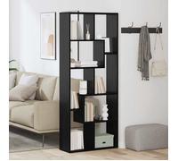 Bibliothèque intérieure - vidaXL - Étagère haut, pour salon - bois d'ingénierie - chêne noir - 67 x 25 x 162 cm - 8 étagères@mbg59l