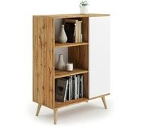 Bibliothèque Liam chene artisanal Beige G