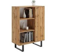 Bibliothèque Liam pieds métal Beige G