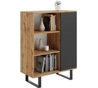 Bibliothèque Liam pieds métal noir Beige G