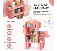 Bibliothèque licorne pour enfants, organisateur de rangement de jouets avec étagères ouvertes