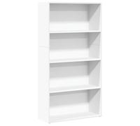 Bibliothèque - mango - Meuble de rangement - Blanc - 80x30x152 cm - bois d'ingénierie M884