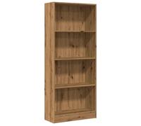 Bibliothèque - mango - Meuble de rangement - chêne artisanal - 60x24x143 cm - bois d'ingénierie M266