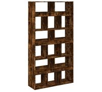 Bibliothèque - mango - Meuble de rangement - Chêne fumé - 100x33x187,5 cm - bois d'ingénierie M1118