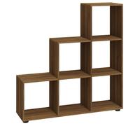 Bibliothèque - mango - Meuble de rangement - Chêne marron - 107 cm - bois d'ingénierie M374