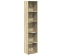 Bibliothèque - mango - Meuble de rangement - chêne sonoma - 40x30x189 cm - bois d'ingénierie M915