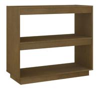 Bibliothèque - mango - Meuble de rangement - Marron miel - 80x35x71 cm - Bois de pin massif M377