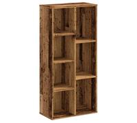 Bibliothèque - mango - Meuble de rangement - vieux bois - 50x25x105 cm - bois d'ingénierie M836