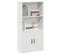 Bibliothèque - mango - Meuble de rangment - blanc 60x24x120 cm - bois d'ingénierie b100