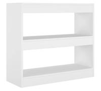 Bibliothèque - mango - Meuble Étagère - Blanc - 80x30x72 cm - M1397