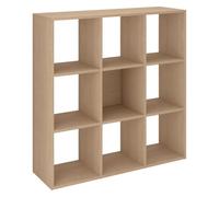 Bibliothèque Maxicube 9 cases chêne clair