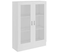 Bibliothèque-Meuble étagère-Armoire à vitrine - Blanc 82,5x30,5x115 cm-Bois d'ingénierie ZLH•839470681