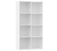 Bibliothèque/Meuble Étagère contemporain,Buffet Blanc 66x30x130 cm, Bois d'ingénierie（2842394）ZKY