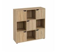 Bibliothèque meuble ètagère meuble de rangement coloris naturel - Longueur 89 x Profondeur 29 x Hauteur 90 cm