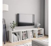 vidaXL Bibliothèque/Meuble TV Blanc 143 x 30 x 36 cm