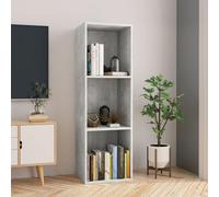 Bibliothèque/Meuble Tv Gris Cement 36 X 30 X 114 Cm Aggloméré