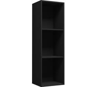 Bibliothèque/Meuble TV noir 36x30x114 cm bois d'ingénierie