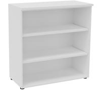 Bibliothèque mi-hauteur sans porte L.100 x P.48 x H.104 cm - Blanc