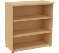 Bibliothèque mi-hauteur sans porte L.100 x P.48 x H.104 cm - Hêtre
