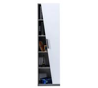 Bibliothèque moderne Designer Gris-blanc Étagère en bois pour chambre d'enfant