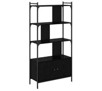 Bibliothèque moderne en bois d'ingénierie - vidaXL - 6 étagères - 1 porte - 76.5x30x154.5 cm - Poids maximal 60 kg