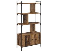 vidaXL Bibliothèque 76,5 x 30 x 154,5 cm Bois d'ingénierie, Salon, Bibliothèque moderne, Design rectangulaire, Rangement spacieux, Étagère déco et exposée