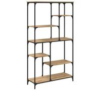 Bibliothèque moderne en bois d'ingénierie - vidaXL - 99x35,5x176 cm - Chêne artisanal - 5 étagères autoportantes