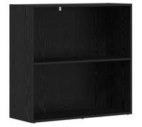 Bibliothèque moderne en bois d'ingénierie - vidaXL - Chêne Noir - 80x30x77 cm - 3 compartiments - Poids maximal 60 kg