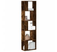 vidaXL Bibliothèque 5 niveaux blanc / multicolore 80,5x23,5x162,5 cm bois ingénierie