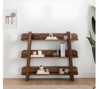 Bibliothèque moderne marron foncé Designer Étagères en bois Étagères de rangement
