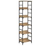 Vidaxl Étagère Chêne Artisanal 50 X 33 X 188,5 Cm Bois D'ingénierie