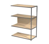Bibliothèque module suivant Cassandra L.90 x H.122 cm - Chêne/Anthracite